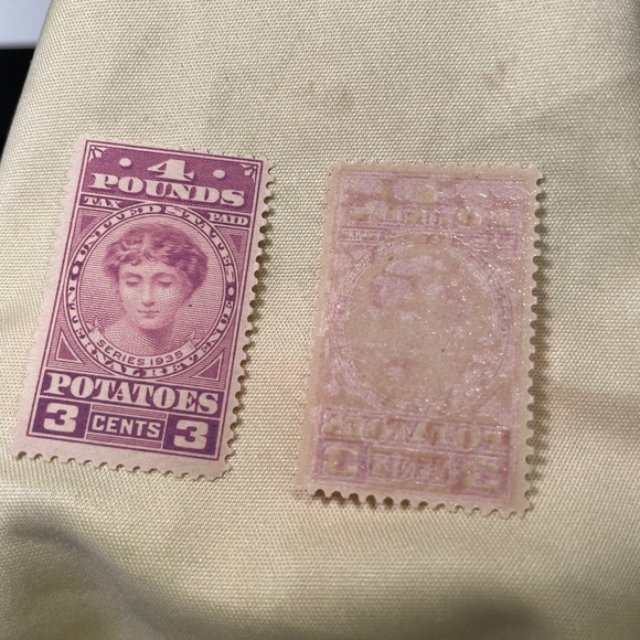 US Ri-4 POTATO TAX REVENUE 4 POUND 1935 - Picture 1 of 3